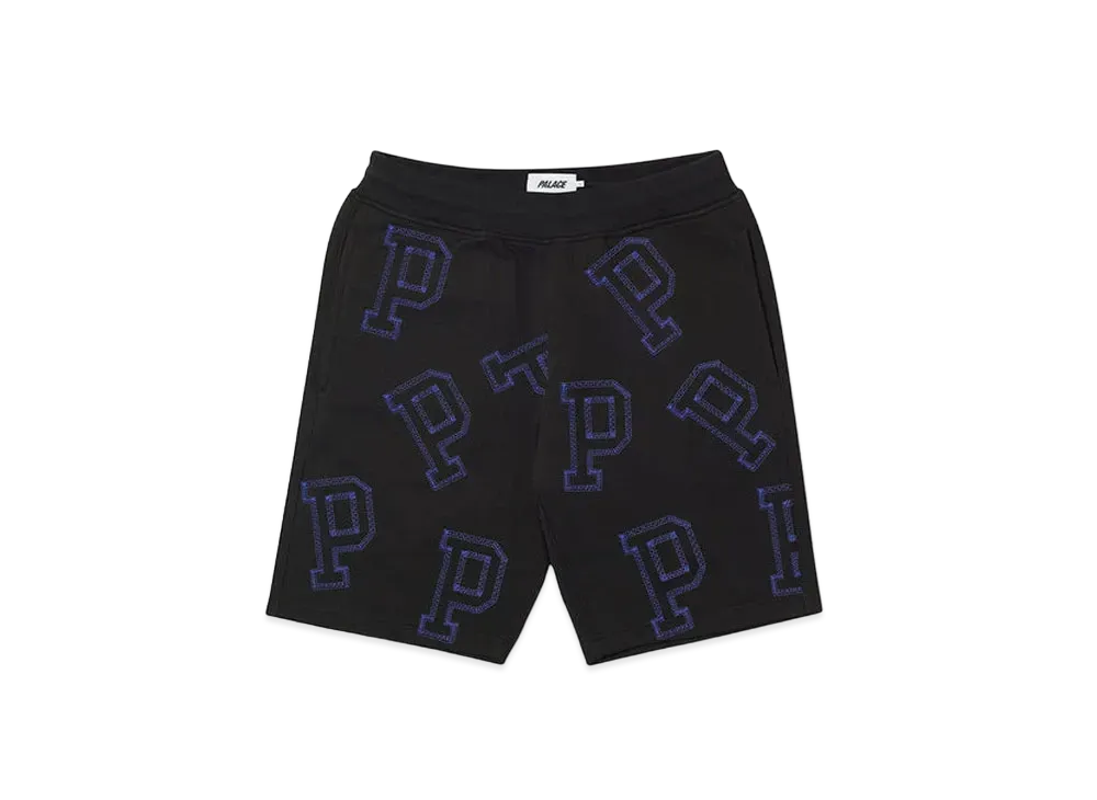 PALACE MULTI P SWEAT SHORTS "Black"