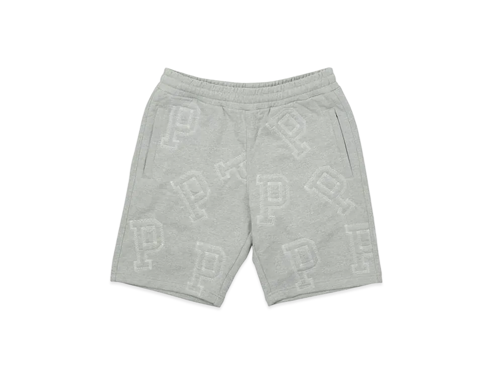 PALACE MULTI P SWEAT SHORTS "Grey Marl"