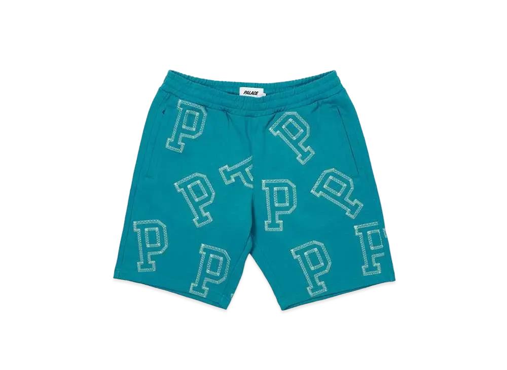 PALACE MULTI P SWEAT SHORTS "Teal"
