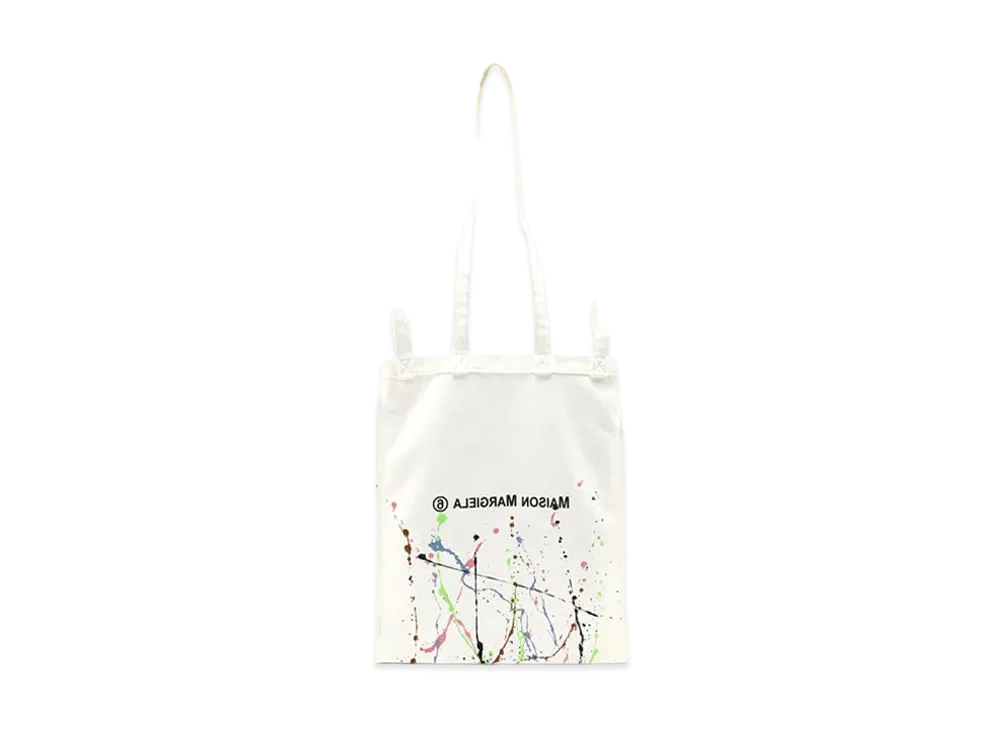MM6 Maison Margiela Paint 4 Handle Bag "White"
