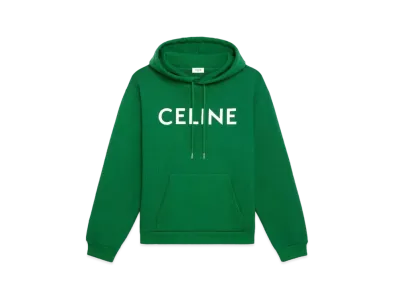CELINE Loose Sweatshirt / Cotton "Green"