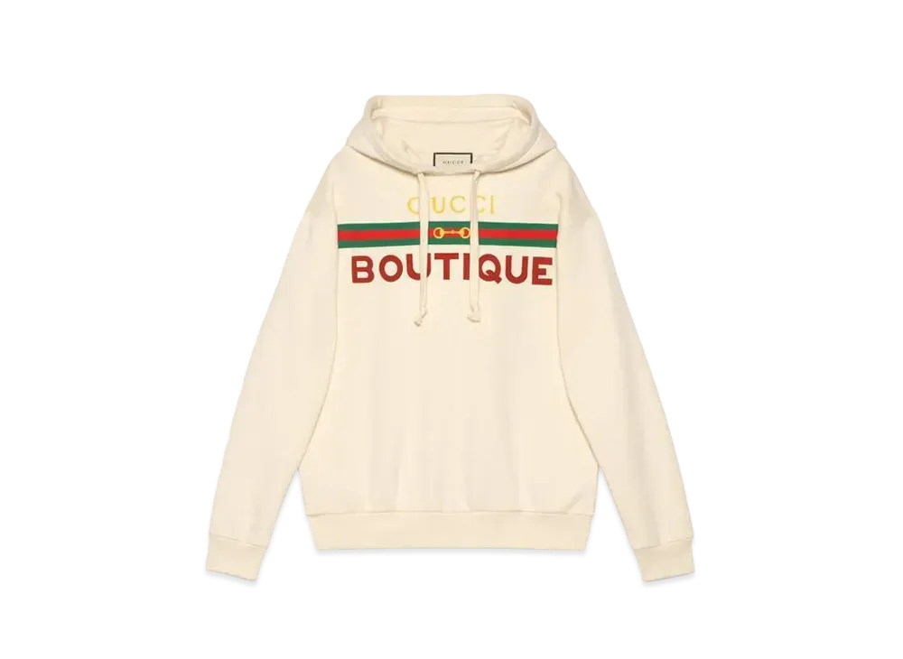 GUCCI Gucci Boutique Print Sweatshirt "Off White"