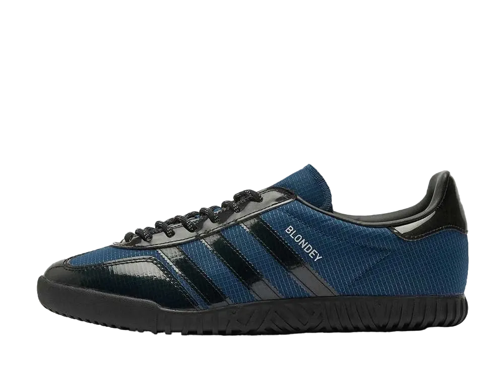 Blondey × adidas Gazelle Indoor "Mineral Blue/Core Black"