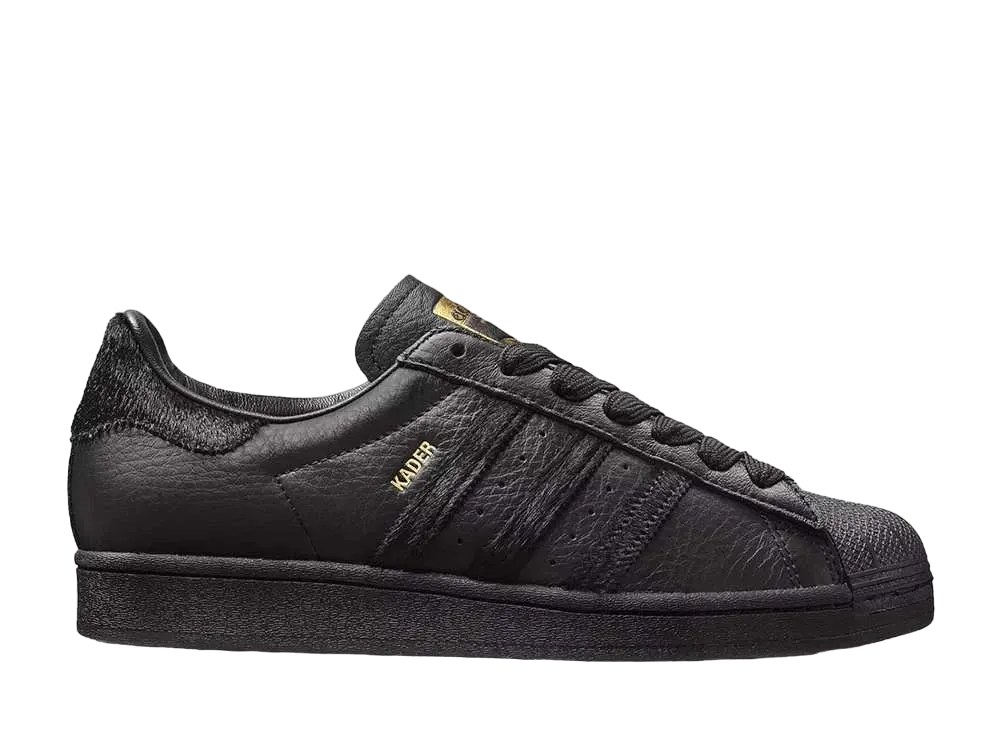 Kader × adidas Superstar ADV "Core Black/Core Black/Gold Metallic"