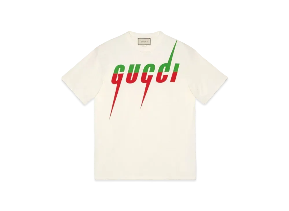 GUCCI T-shirt With Gucci Blade Print "White"
