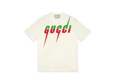 GUCCI T-shirt With Gucci Blade Print "White"