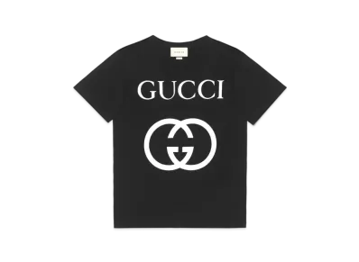 GUCCI Oversize T-shirt With Interlocking G "Black"