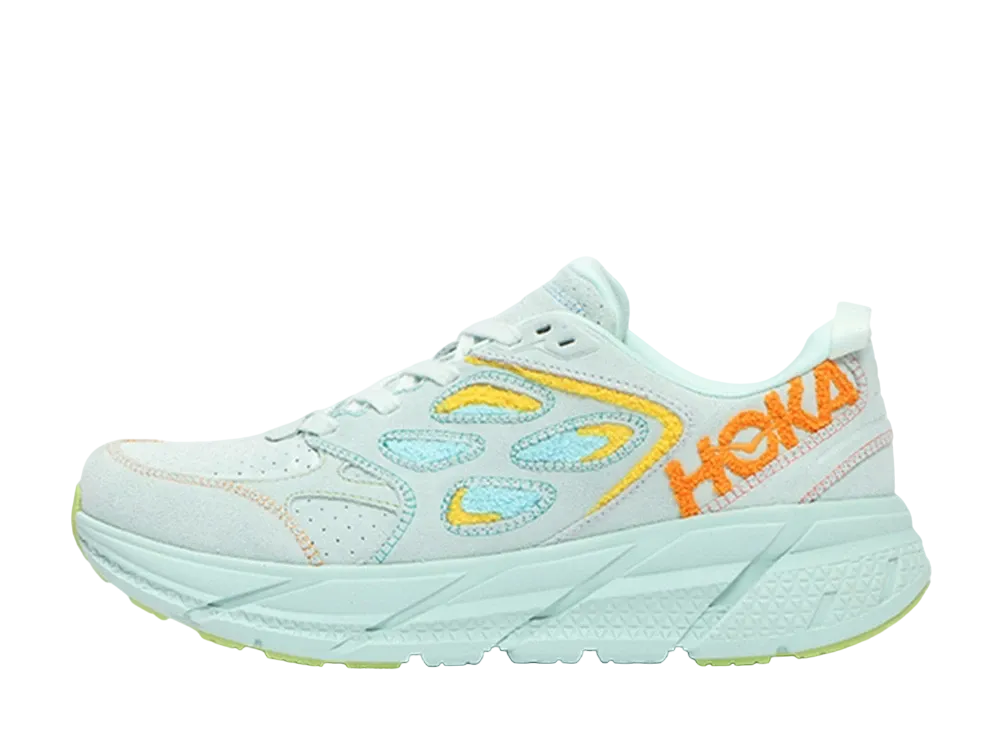 Billy's × Hoka Clifton L Embroidery Pack "Blue Glass/Radiant Yellow"