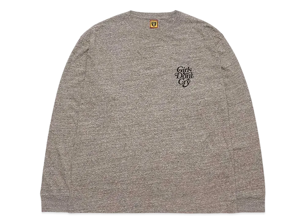 HUMAN MADE Girls Don ’t Cry Long sleeve tops "Grey" / VERDY