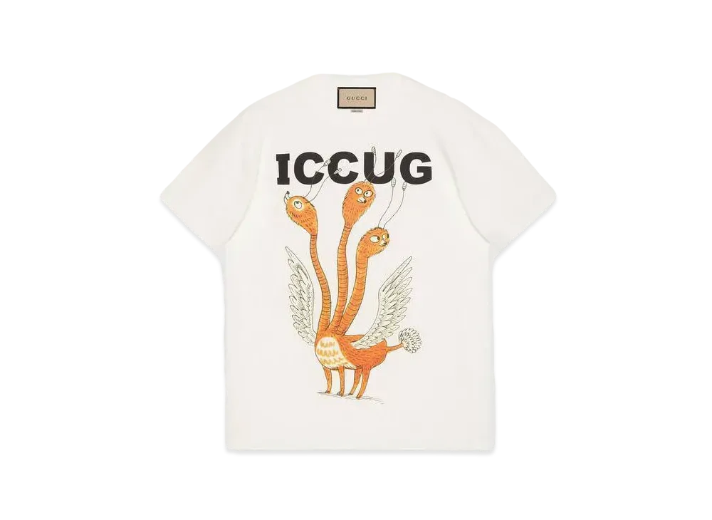 グッチ フレイヤ・ハルタス ICCUG アニマル プリント Tシャツ