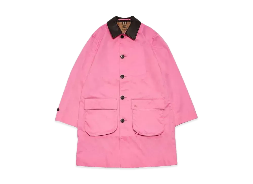 Supreme / Burberry Leather Collar Trench "Pink"