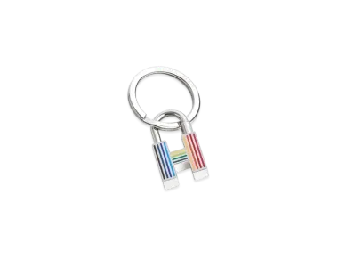 Hermes Cadenas Quizz Rainbow Key Ring "Multicolore"