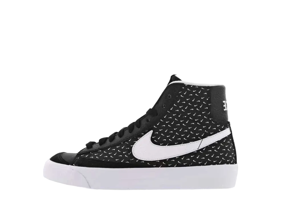Nike GS Blazer Mid '77 Polka Swoosh "Black White White "
