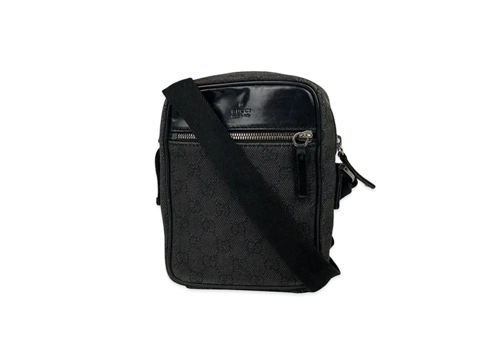 GUCCI GG Canvas Shoulder Bag "Black"