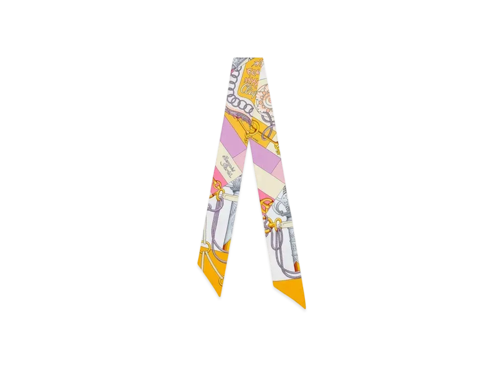 Hermes Cliquetis Twilly "Bouton D'or/Mauve/Rose"