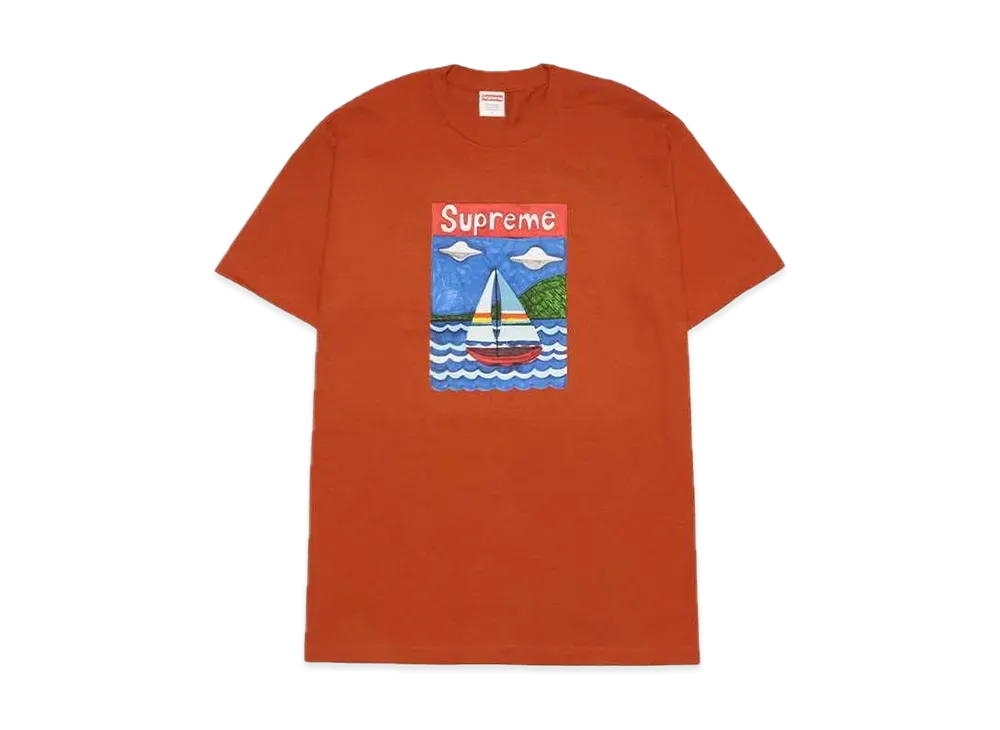 Supreme Sailboat Tee "Orange"