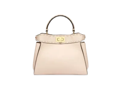 FENDI Peekaboo Iconic Small Full Grain Leather Bag "Pink"
