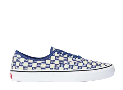 シュプリーム × バンズ オーセンティック "ブルー チェッカー ロゴ"