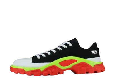 RAF SIMONS × adidas Detroit Runner "Core Black/Silver Metallic/Solar Slime"