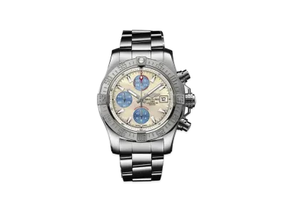 BREITLING AVENGER II MOTHER OF PEARL SKY "White"