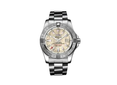 BREITLING AVENGER II GMT MOTHER OF PEARL "White"