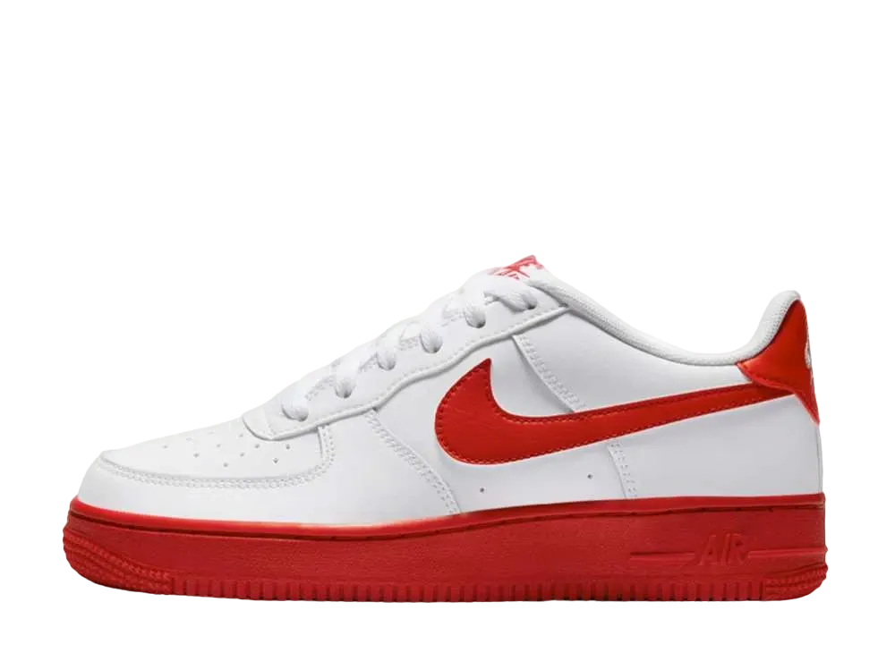 Nike GS Air Force 1 Low "White Red Midsole"