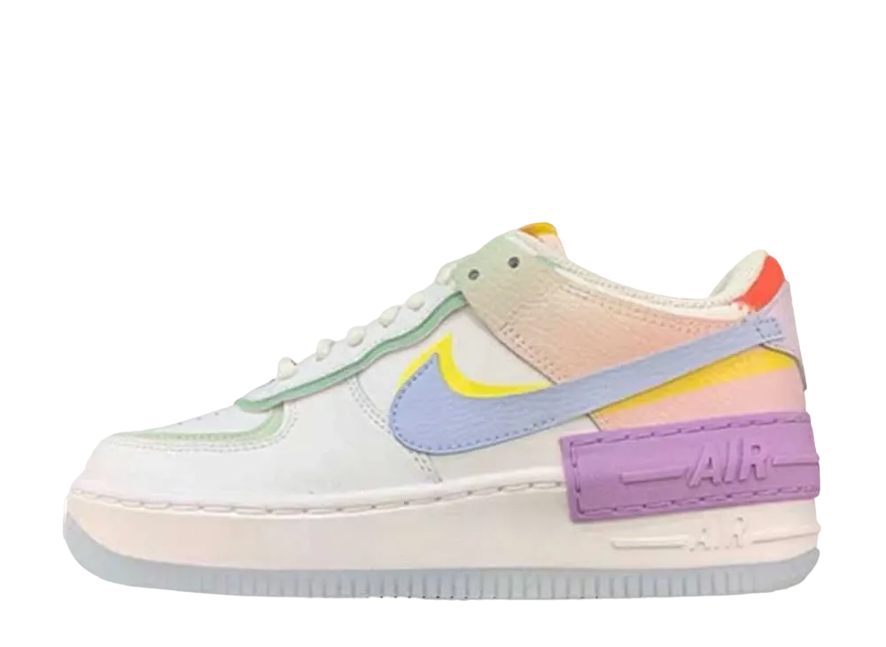 ナイキ ウィメンズ エアフォース1 ロー シャドウ "ホワイト パープル"