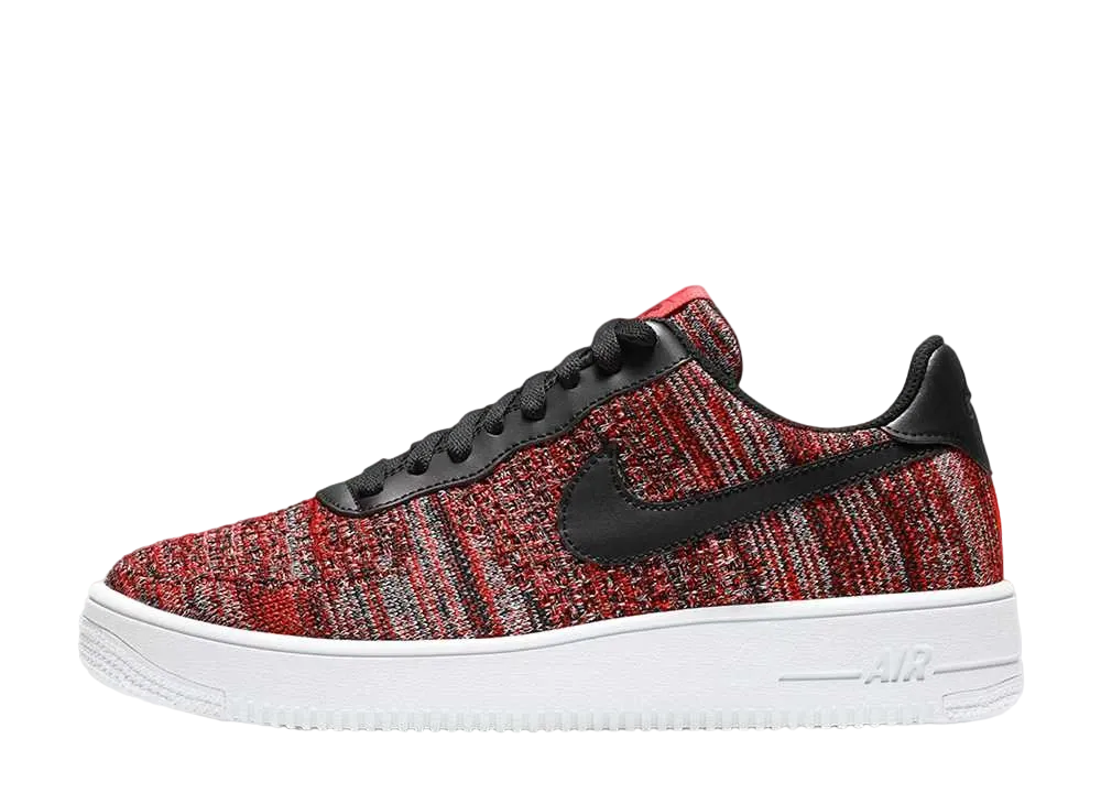 ナイキ エアフォース 1 ロー フライニット 2.0 "ユニバーシティー レッド ブラック "