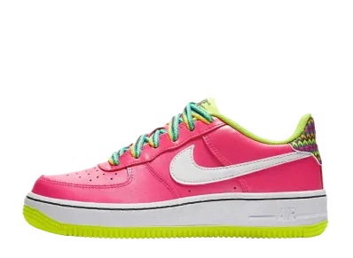 Nike GS Air Force 1 Low "Pink Volt Aqua"