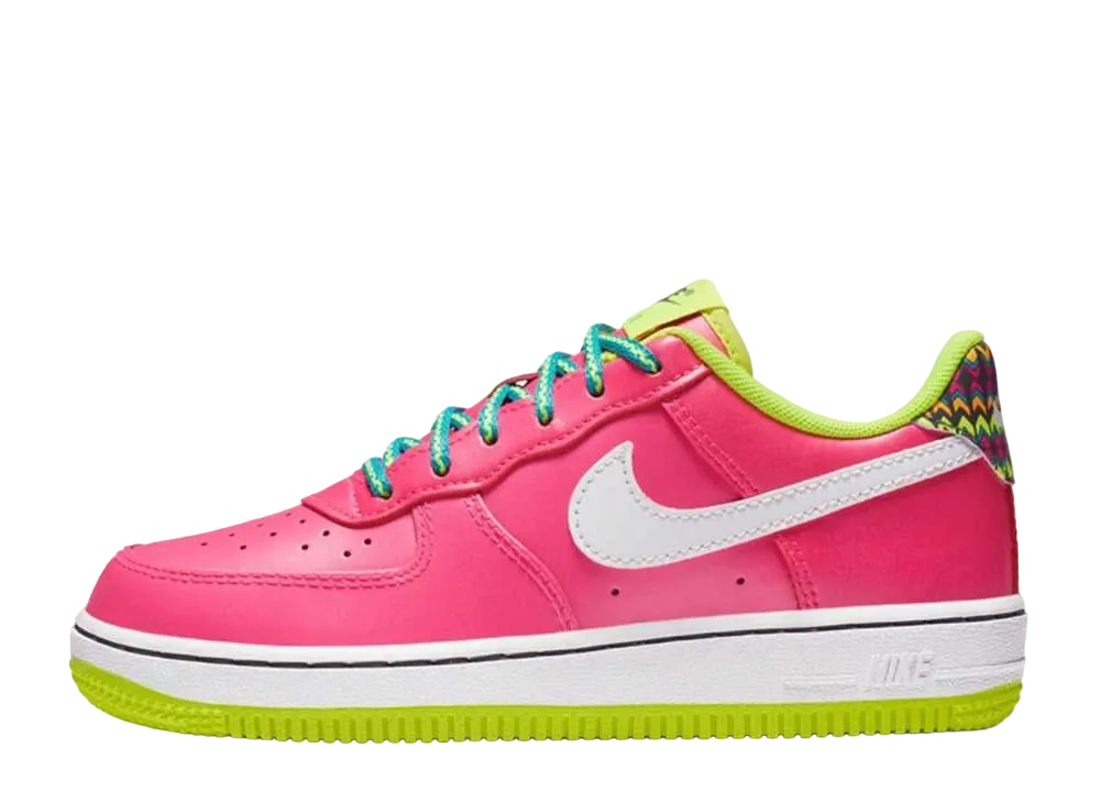 Nike PS Air Force 1 Low "Pink/Volt Aqua"