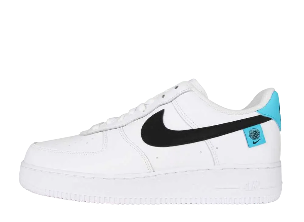 Nike Air Force 1 Low "Worldwide White Blue Fury Black"