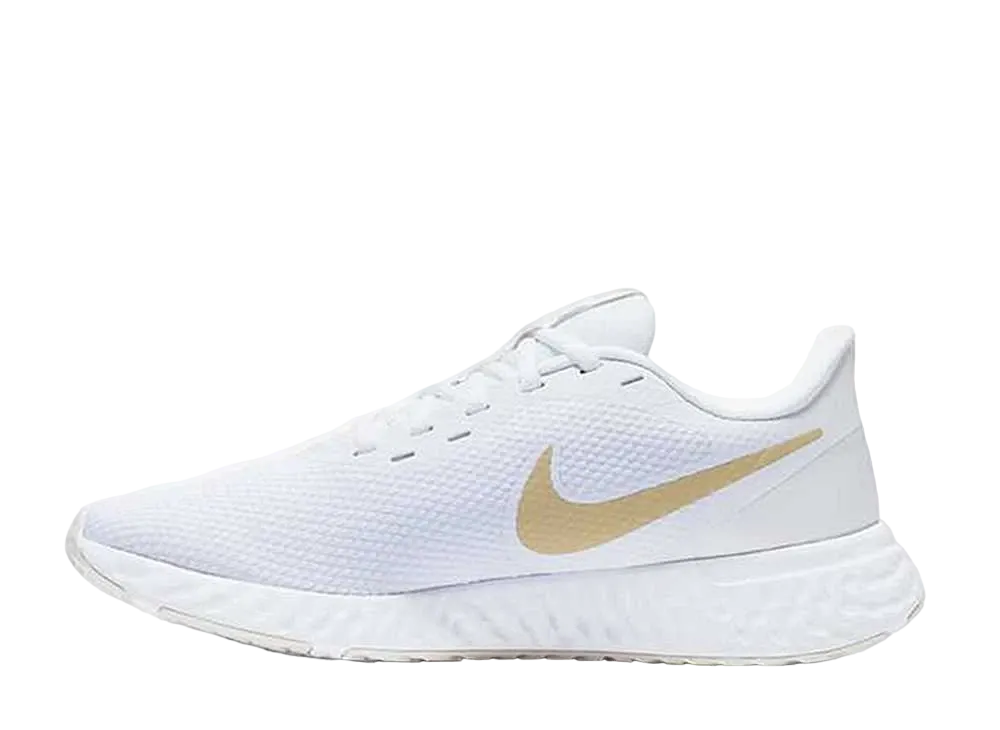 Nike Revolution 5 "White/Platinum Tint/Metallic Gold Star"