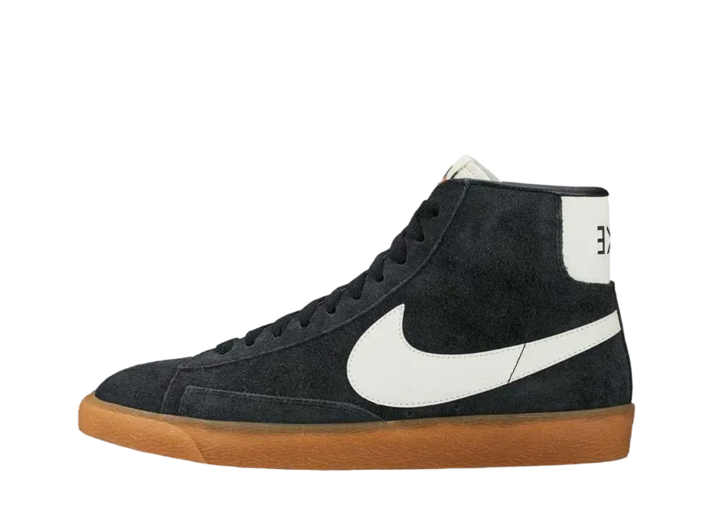 Nike Women's Blazer Mid Suede Vintage "Black/White Gum"