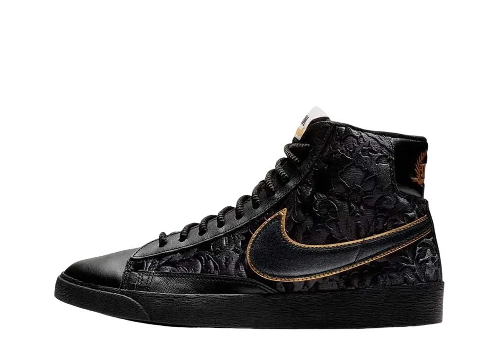 Nike Women's Blazer Mid "Velvet Black Metallic Gold"