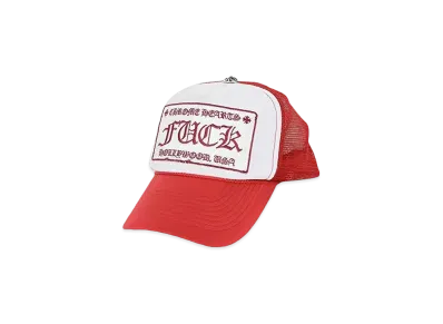 Chrome Hearts Tracker Cap Fuck "Red"
