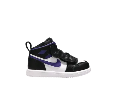 ナイキ TD エアジョーダン1 ミッド "ブラック/コートパープル"(キッズ)