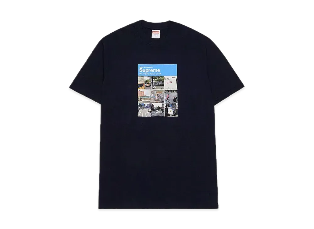 シュプリーム ベリファイ Tシャツ "ネイビー"