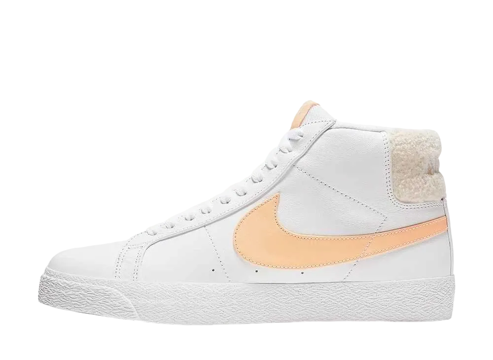 ナイキ SB ズーム ブレーザー ミッド "ホワイト セレスティアル ゴールド"