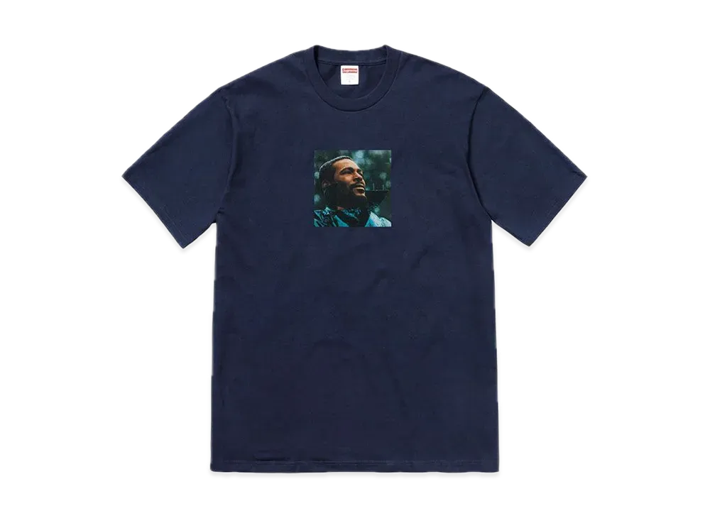 シュプリーム マーヴィン ゲイ Tシャツ "ネイビー"