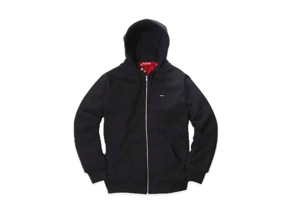 Supreme 15AW SMALL BOX THERMAL ZIP-UP SWEAT HOODIE "Black"