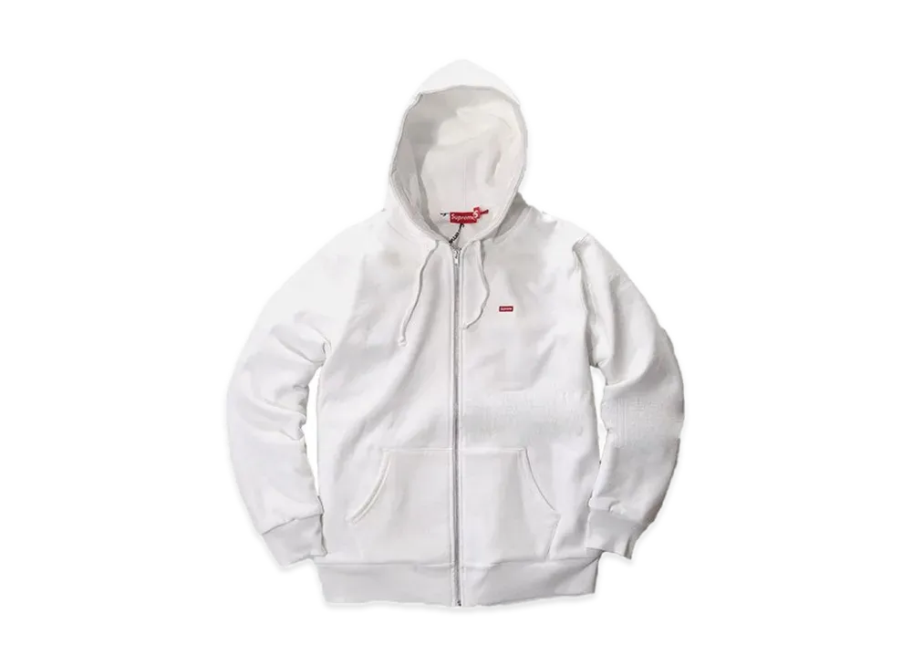 Supreme 15AW SMALL BOX THERMAL ZIP-UP SWEAT HOODIE "White"