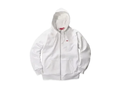 Supreme 15AW SMALL BOX THERMAL ZIP-UP SWEAT HOODIE "White"