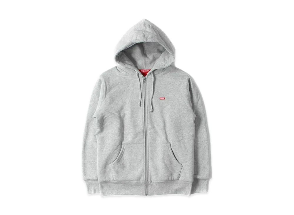シュプリーム 15AW スモール ボックス サーマル ジップアップ スウェット フーディー "グレー"