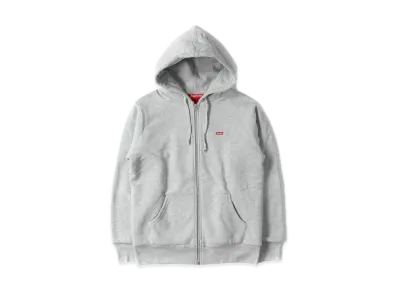 Supreme 15AW SMALL BOX THERMAL ZIP-UP SWEAT HOODIE "Grey"