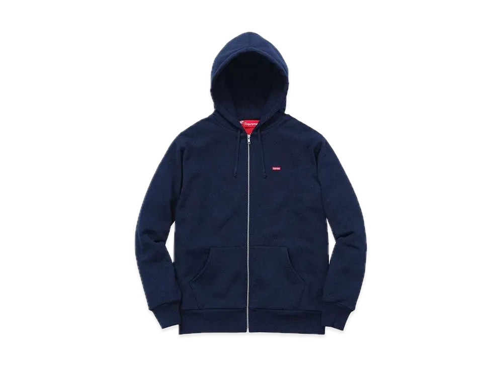 Supreme 15AW SMALL BOX THERMAL ZIP-UP SWEAT HOODIE "Navy"