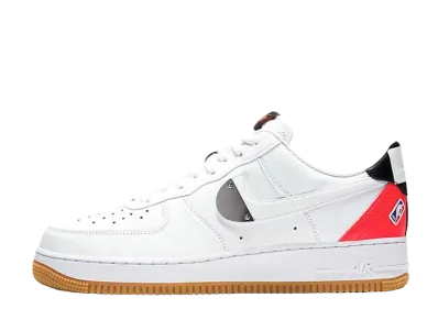NBA × Nike Air Force 1 Low "White/Crimson/Gum"