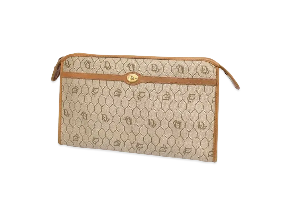 Dior Honeycomb Clutch bag "Beige"