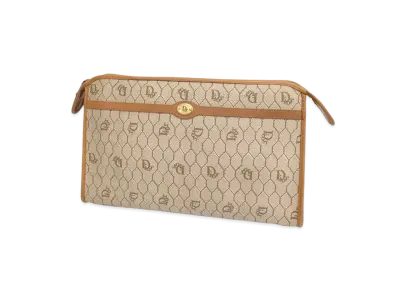 Dior Honeycomb Clutch bag "Beige"