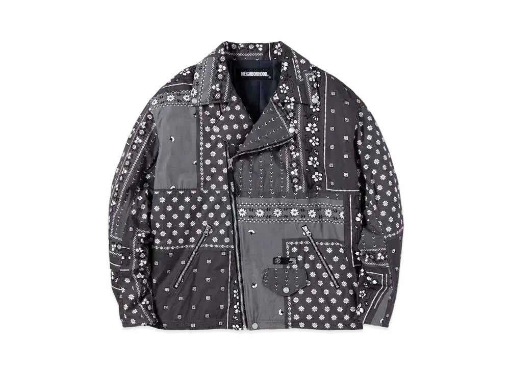 NEIGHBORHOOD BANDANA CHOPPED RIDERS / C-JK "Gray"