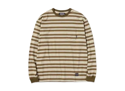 NEIGHBORHOOD BORDER / C-CREW . LS "Olive Drab"